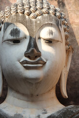 ruined buddhist temple (wat si chum) in sukhothai (thailand)