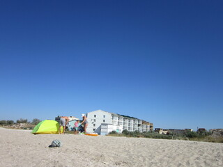 beach huts at the beach
