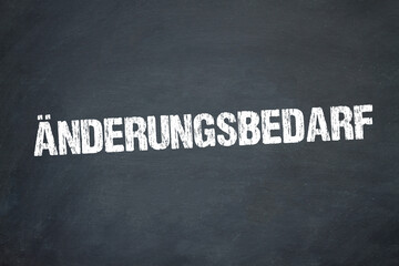 Obraz premium Änderungsbedarf 