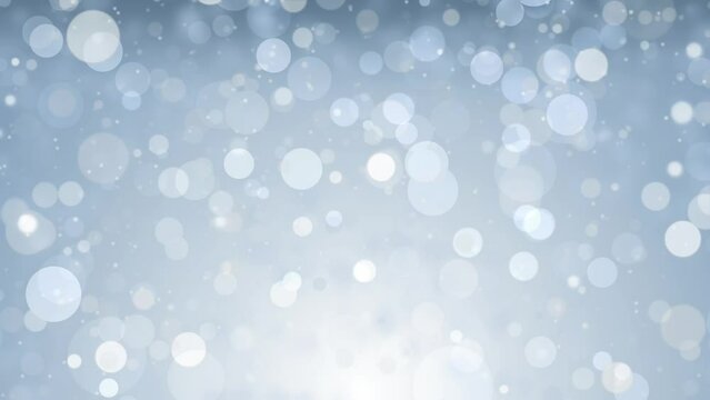 Abstract glitter lights blue background. Seamless looping video footage. (018_blue)