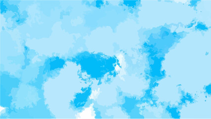 Abstract blue watercolor background for your design, watercolor background concept, vector.