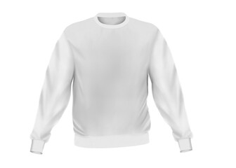 Blank template mens white sweatshirt long sleeve