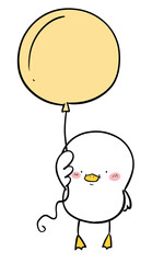 Duck and balloon