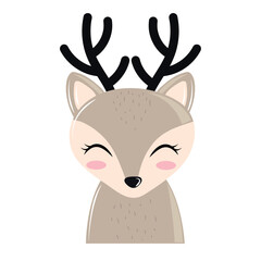 deer face cartoon