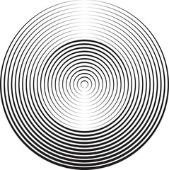 Lines in Circle Form . Spiral Vector Illustration .Technology round Logo . Design element . Abstract Geometric shape .
