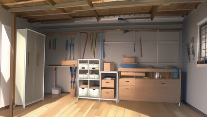 アニメ調の学校や学園系背景の高解像度画像イラスト(AI generated image)