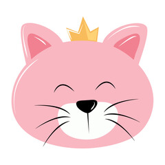 cute cat with crown