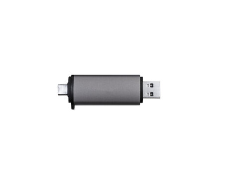 card reader Small gray, usb and type c plug