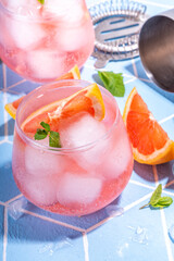Pink grapefruit lemonade