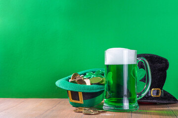 Beer glasses for St. Patrick's Day party