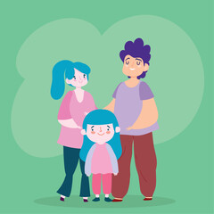 parents with daughter