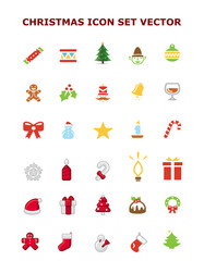 christmas icons set