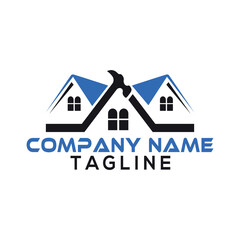 Real state logo design with vector file.