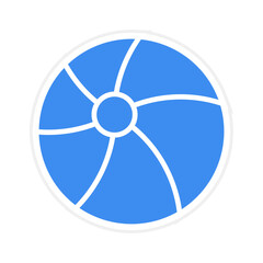 Beach Ball Icon Style