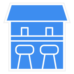 Bar Counter Icon Style
