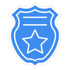 Police Badge Icon Style