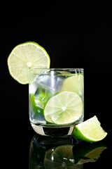 Cocktail with cool fresh lime juice.