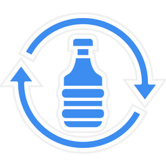 Plastic Recycle Icon Style