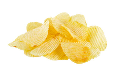 potato chips isolated on transparent png - 555913418