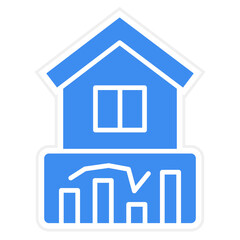 House Stats Icon Style