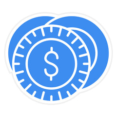 Coins Icon Style