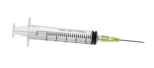 empty syringe for injection on transparent png