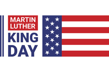 Illustration vector graphic of Martin Luther King Day. The illustration is Suitable for banners, flyers, stickers, cards, etc.