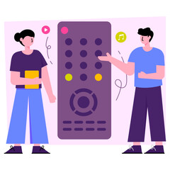 An illustration design of discussion 