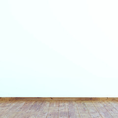 Empty black wall with wooden floor 3d rendering illustration backdrop for mockup scene
