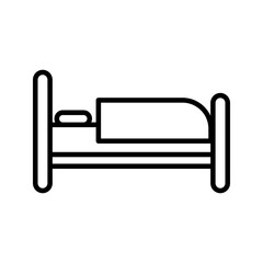 bed icon flat vecktor trendy popular simple