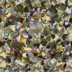 Camouflage wavy marble seamless pattern. Gradient blur for camo bohemian backdrop. Textured vintage wallpaper. 