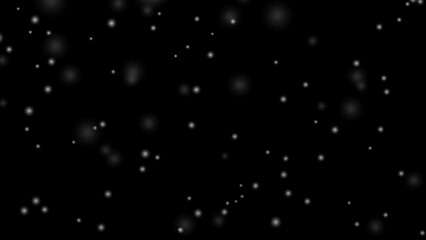 雪が降る黒背景
