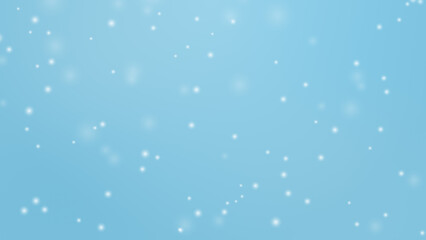 雪が降る水色背景