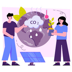 Creative design illustration of acid rain