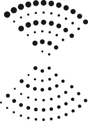 Abstract Geometric Dot Shapes Memphis Style