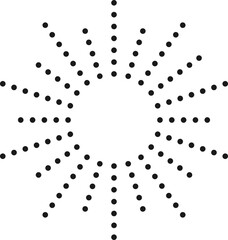 Abstract Geometric Dot Shapes Memphis Style