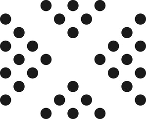 Geometric Dotted Memphis Shape Vector