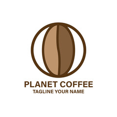 coffee beans logo. illustration of coffee beans icon vector