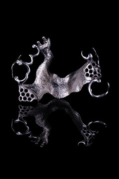 Metal frame of a partial prosthesis