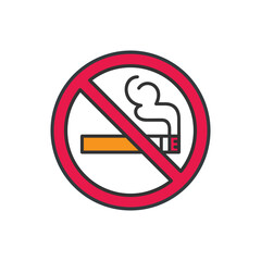 No Smoking icon vector design templates