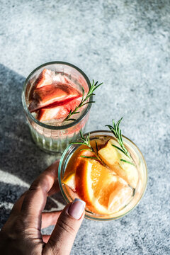 Anonymous summer tropical cocktail