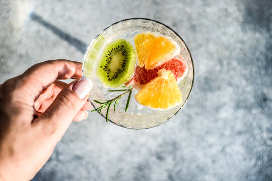 Anonymous summer tropical cocktail