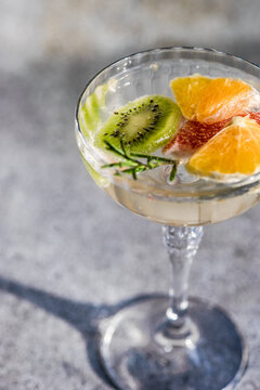 Summer tropical cocktail