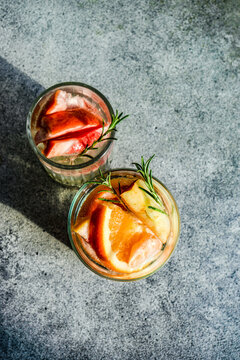 Summer tropical cocktail
