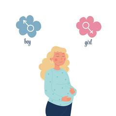 A pregnant woman is thinking about having a boy or a girl