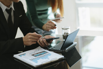 businessman working on laptop computer