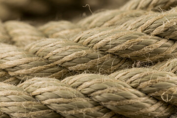 Old rope close up