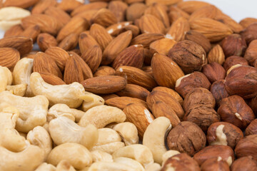 Various kinds of nuts