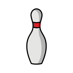Bowling icon vector design template.