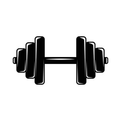 Dumbbell icon vector design template